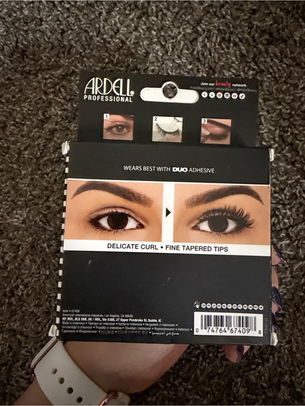 Ardell Faux Mink Wispies False Eyelashes - Black